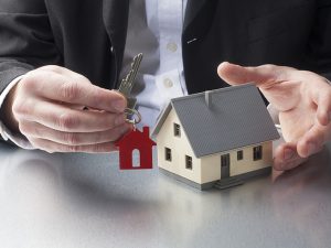 property management with key in hand